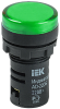 Лампа светосигнальная AD22DS(LED) 12V AC/DC зеленый d22мм IP54 IEK