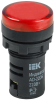Лампа светосигнальная IEK AD22DS LED, 230 В, Ø22 мм, красный, IP54 