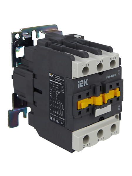 Контактор IEK КМИ-46512, 3Р, 65 А 30 кВт АС3, управление 230 В АС, 1NO+1NC 