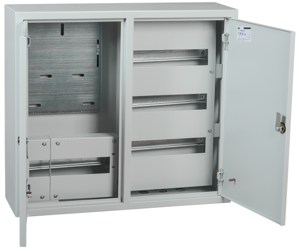 Щит учета под трехфазный счетчик TITAN ЩУРн-3/48 (540х600х165мм) навесной металлический УХЛ3 IP31 IEK