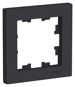 Рамка 1-местная AtlasDesign, карбон