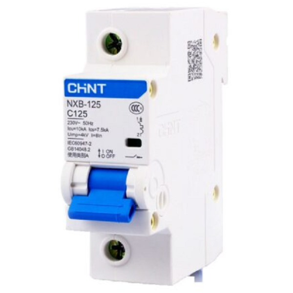 Автоматический выключатель NXB-125 1P 100A 10кА C CHINT