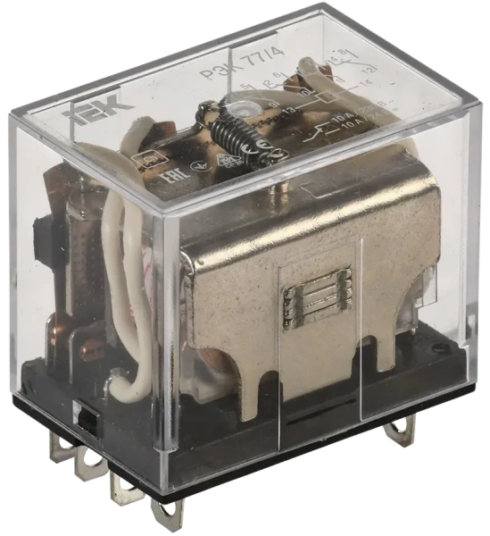Реле промежуточное РЭК77/4(LY4) 10А 24VDC 4SPDT IEK