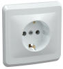 Розетка 1-местная VEGA РС10-3-ВБ 2Р+РЕ 16А 250V белый GENERICA