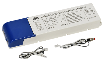 Блок аварийного питания IEK БАП120-1/3, 5 Вт, 1 и 3 часа, 50-160 В DC, IP20