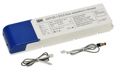 Блок аварийного питания IEK БАП120-1/3, 5 Вт, 1 и 3 часа, 50-160 В DC, IP20