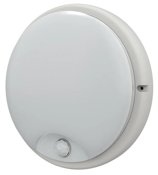 Светильник светодиодный IEK ДПО-4200Д, 12 Вт, 6500 K, круг, белый, с датчиком движения, IP54