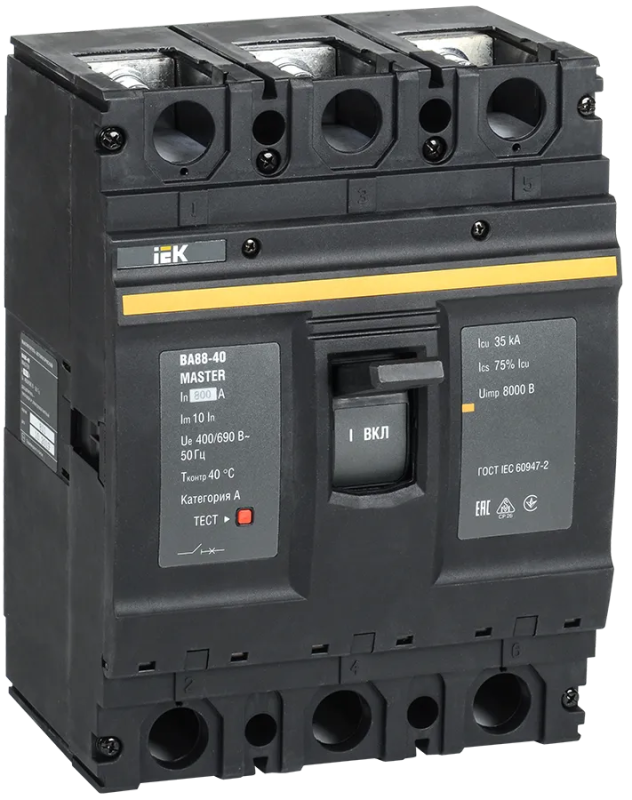 Автоматический выключатель ВА88-40 3Р 800А 35кА MASTER IEK