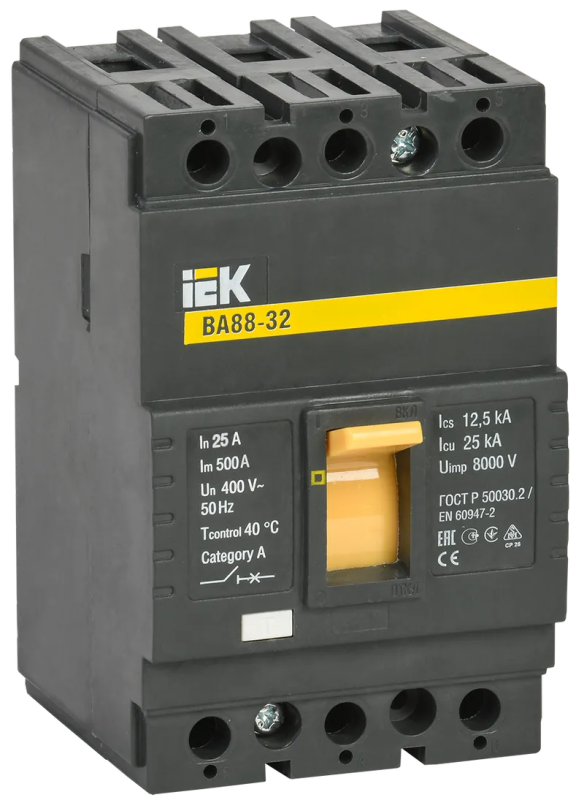 Автоматический выключатель ВА88-32 3Р 25А 25кА IEK