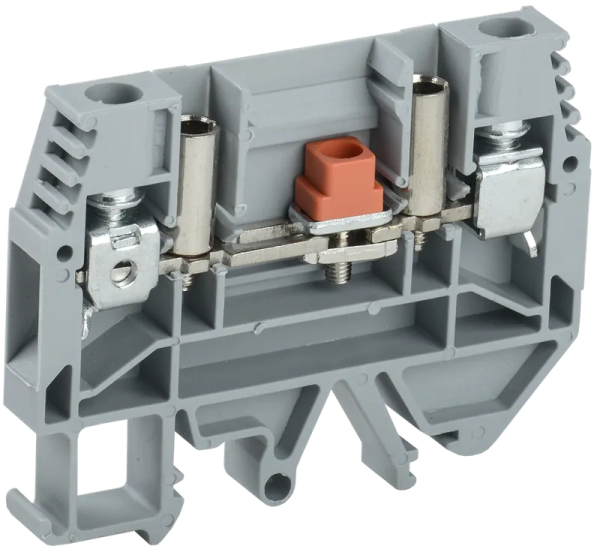 Клемма винтовая измерительная КВИ-6-И 6мм2 7А 800V AC/DC серая IEK