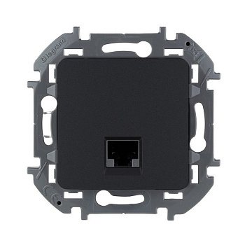 Розетка информационная Legrand INSPIRIA, RJ-45, кат.6, антрацит