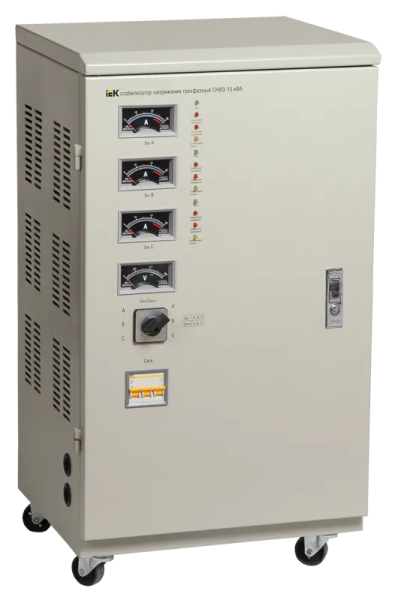 Стабилизатор напряжения трехфазный СНИ3 6кВА 400V напольный IEK