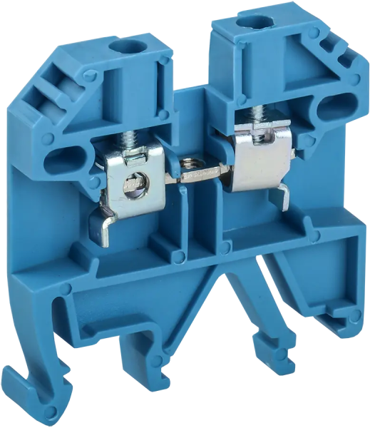 Клемма винтовая КВИ-2.5мм2 24А 800V AC/DC синяя IEK