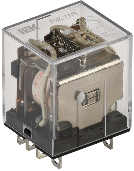 Реле промежуточное РЭК77/3(LY3) 10А 220В АC с индикацией IEK