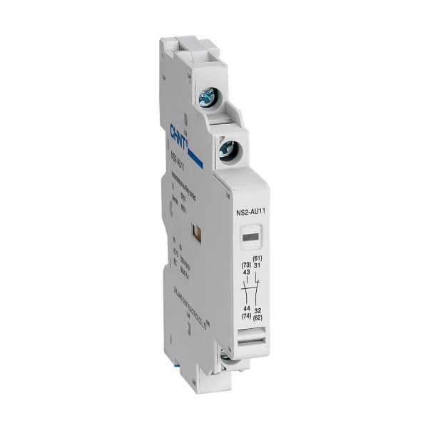Контакт дополнительный CHINT NS2-AU11, 1NO+1NC, боковой, для NS2-25/32 — фото, характеристики