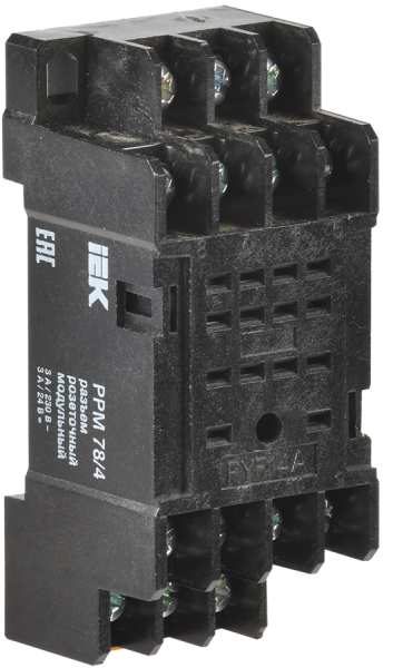 Разъем РРМ78/4(PYF14A) для РЭК78/4(MY4) на DIN-рейку IEK