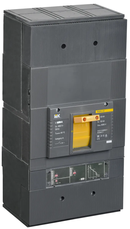 Выключатель автоматический ВА88-43 3Р 1250А 50кА c электронным расцепителем МР 211 IEK