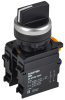Переключатель MASTER-20X3 на 3 положения "I-O-II" 2NO 660V черный IP54 IEK
