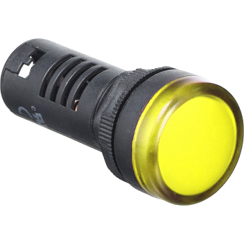 Лампа светосигнальная ND16-22D/2 230V AC/DC d22мм желтый IP40 CHINT