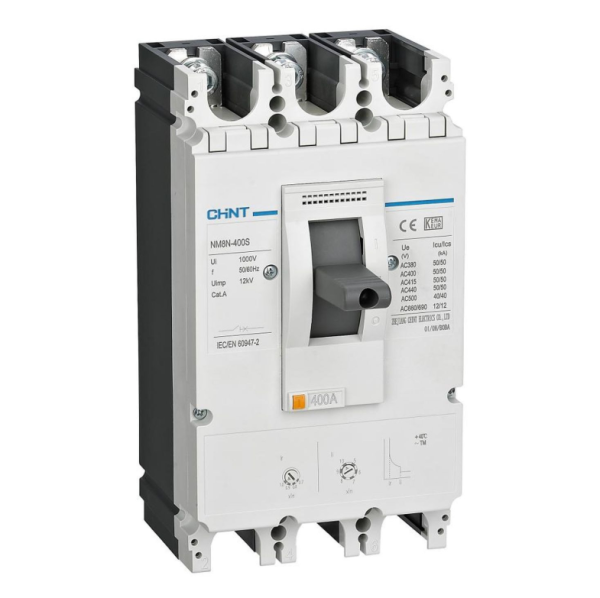 Автоматический выключатель NM8N0S TM 3P 400A 50kA с термомагнитным расцепителем CHINT