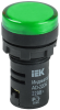 Лампа светосигнальная AD22DS(LED) 12V AC/DC зеленый d22мм IP54 IEK