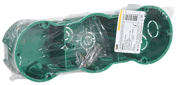 Коробка установочная 3-х местная КМ40024 (212х70х45мм) для полых стен металлические лапки IEK