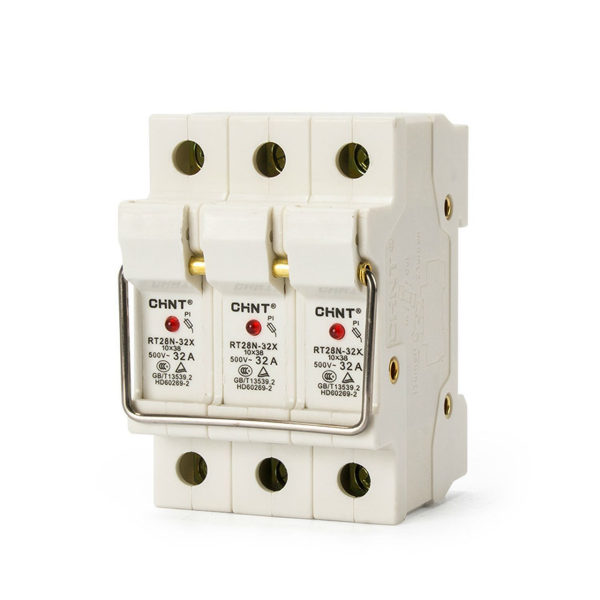 Держатель плавкой вставки с индикацией CHINT RT28N-32X, 3P, 10х38 мм