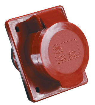 Розетка силовая встраиваемая IEK ССИ-424, 3P+PE, 32 А, 400 В, IP44