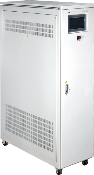 Стабилизатор напряжения трёхфазный INDUSTRIAL 100кВА 400V напольный IEK