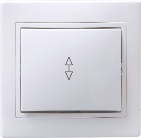 Выключатель 1-клавишный проходной KVARTA ВСп10-1-0-КБ, 10 А, 250 В, белый, GENERICA