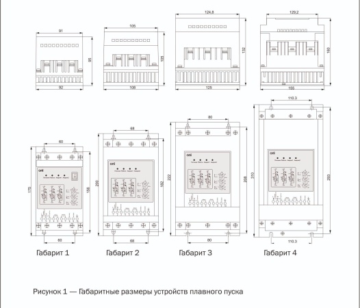 Устройство плавного пуска ONI SFB, 3Ф, 11 кВт, 22 A, управление 110-240 В, Modbus