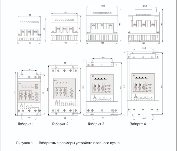 Устройство плавного пуска ONI SFB, 3Ф, 11 кВт, 22 A, управление 110-240 В, Modbus