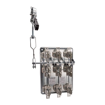 Разъединитель (рубильник) КЭАЗ РПС-1Л, 3Р, 100 А, 660 В, левая рукоятка, У3