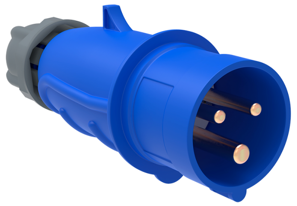 Вилка силовая переносная IEK MAGNUM ССИ-023, 2Р+РЕ, 32 А, 250 В, IP44