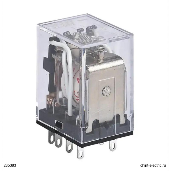 Промежуточное реле JZX-22F(D) 4 конт. с инд. LED 3А 220В AC CHINT