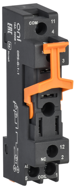 Розетка ORS-G-1-1 10А (для реле OGR-1 1C) ONI