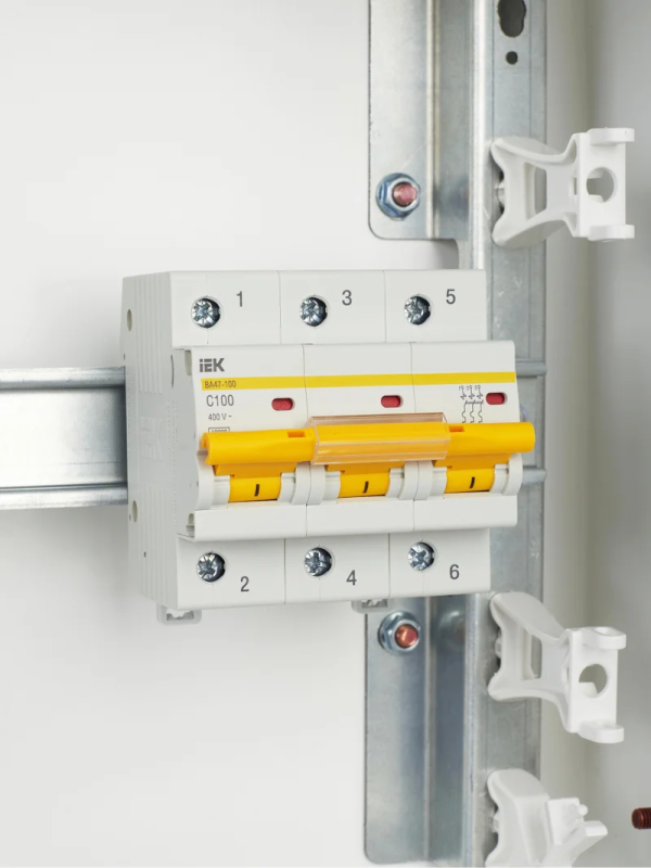 Автоматический выключатель IEK ВА47-100, 3Р, 100 А, 10 кА, С